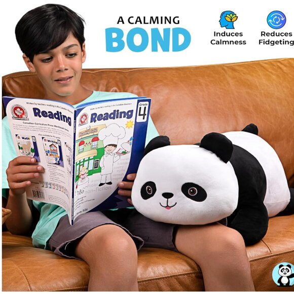 Weighted Stuffed Animal - Plush Panda Bear - Picture 6 of 10